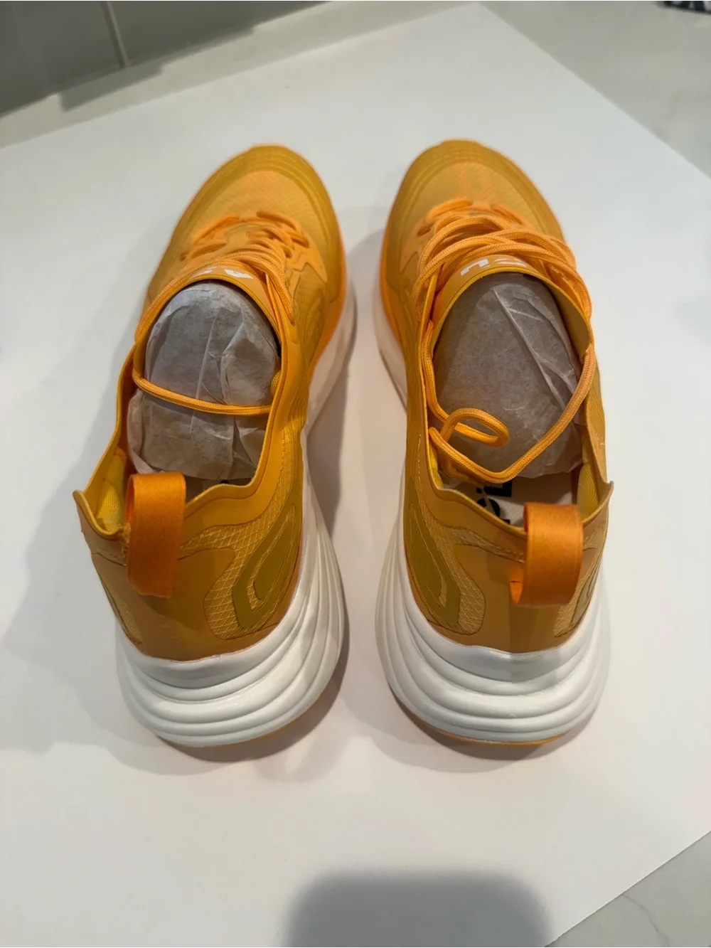 NEW APL Mens Athletic Streamline Orange Mango White Training/Running Sneakers